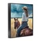 Stupell Industries Countryside Cowgirl View Framed Giclee, design by Kim Allen